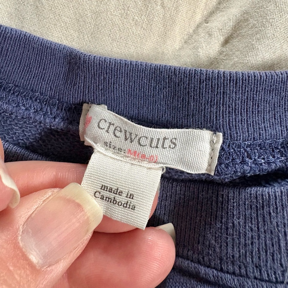 J Crew Girls Boroughs of New York Crewneck Sweatshirt size M (8-9) - Picture 5 of 6